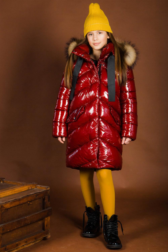 Пальто для девочки GnK ЗС-880 фото